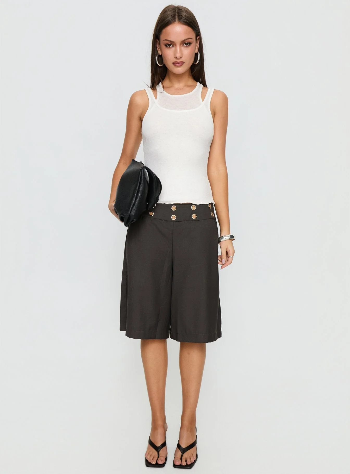 Teza Eyelet Jorts Grey - Image 8