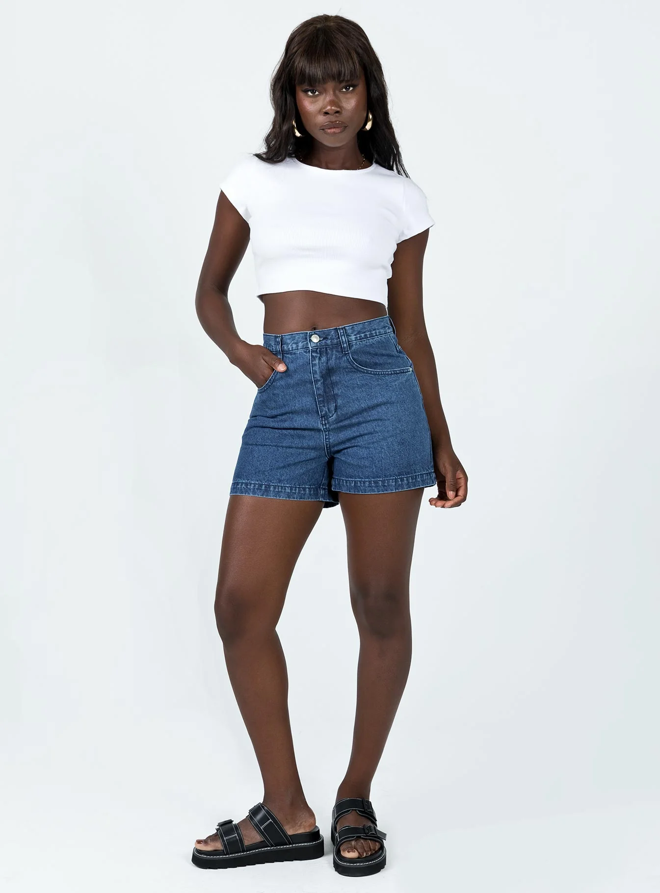 Classic Crop Tee White - Image 3