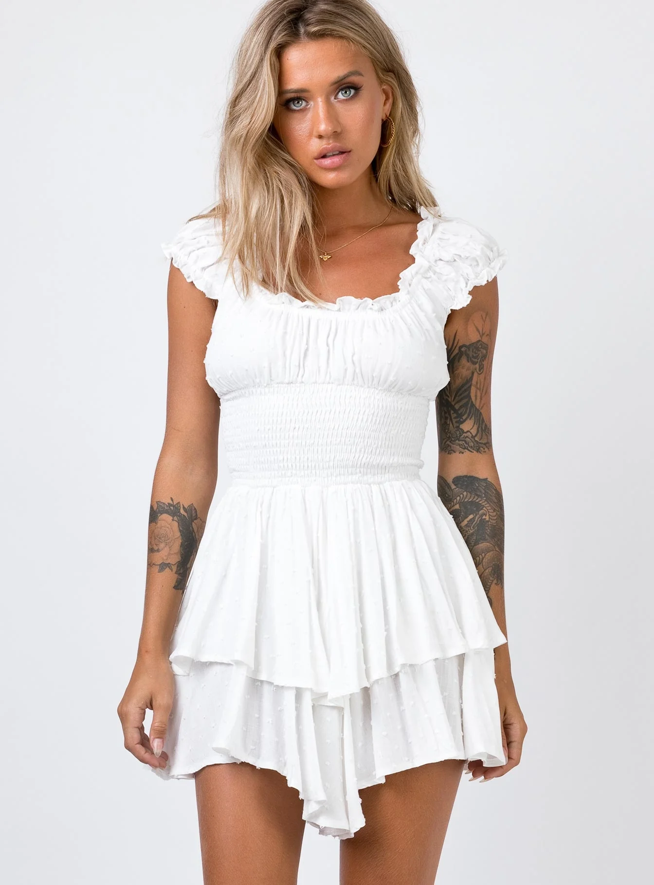 The Love Galore Playsuit White - Image 3