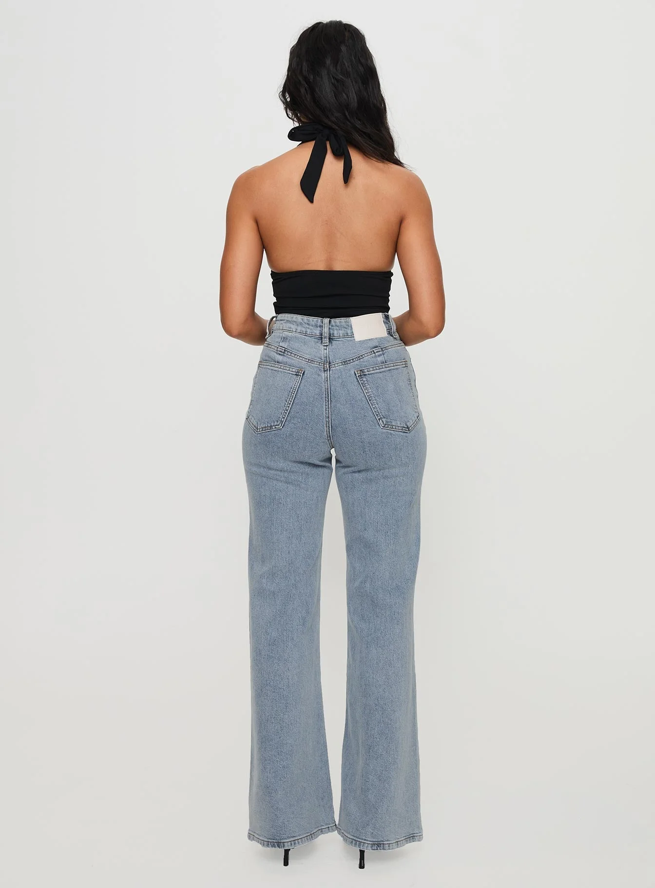 Thearlie High Rise Flared Jeans Light Wash - Image 5