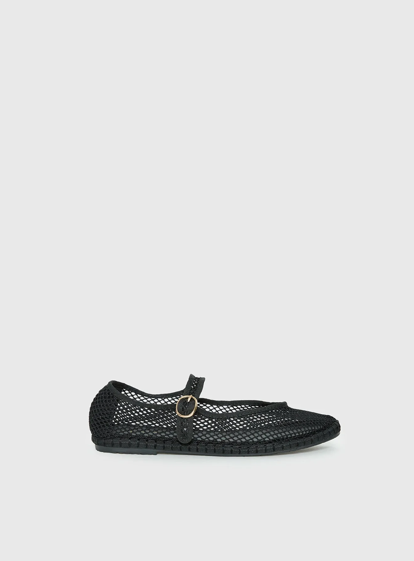 Therapy Alicante Mesh Ballet Flats Black - Image 3