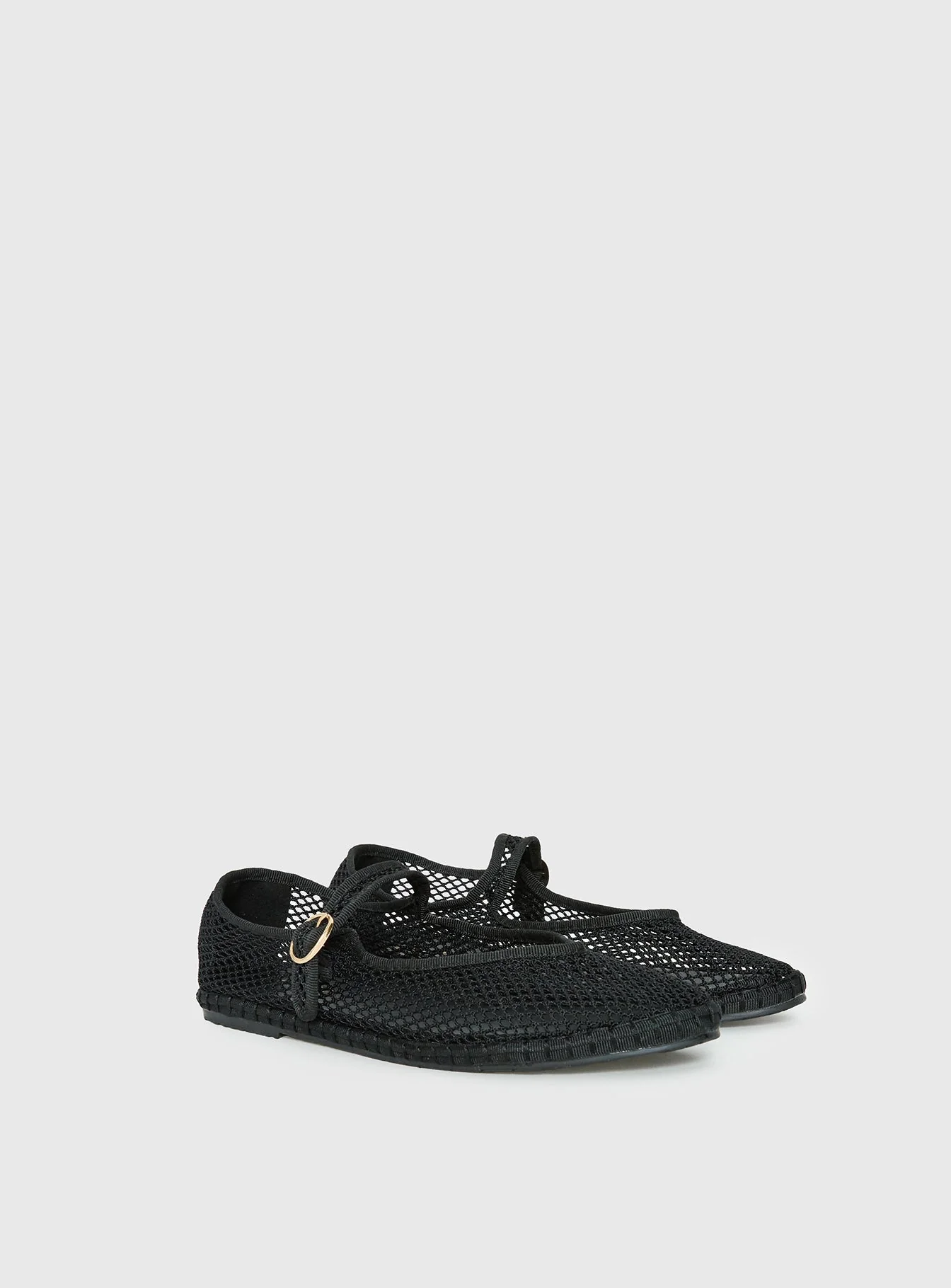 Therapy Alicante Mesh Ballet Flats Black - Image 4