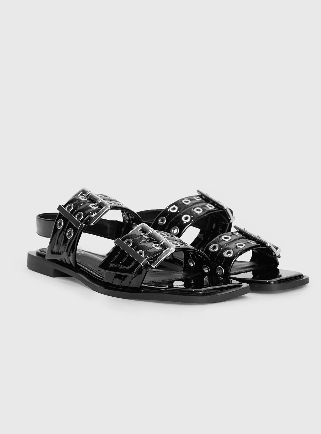 Therapy Elemental Sandals Black Patent - Image 3
