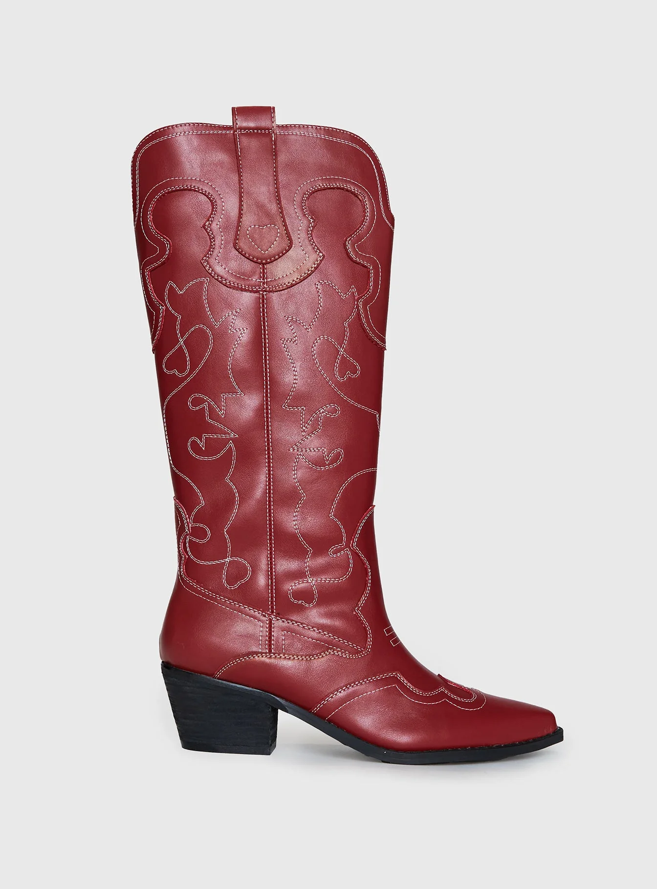 Therapy Malvin Cowboy Boots Cherry - Image 2