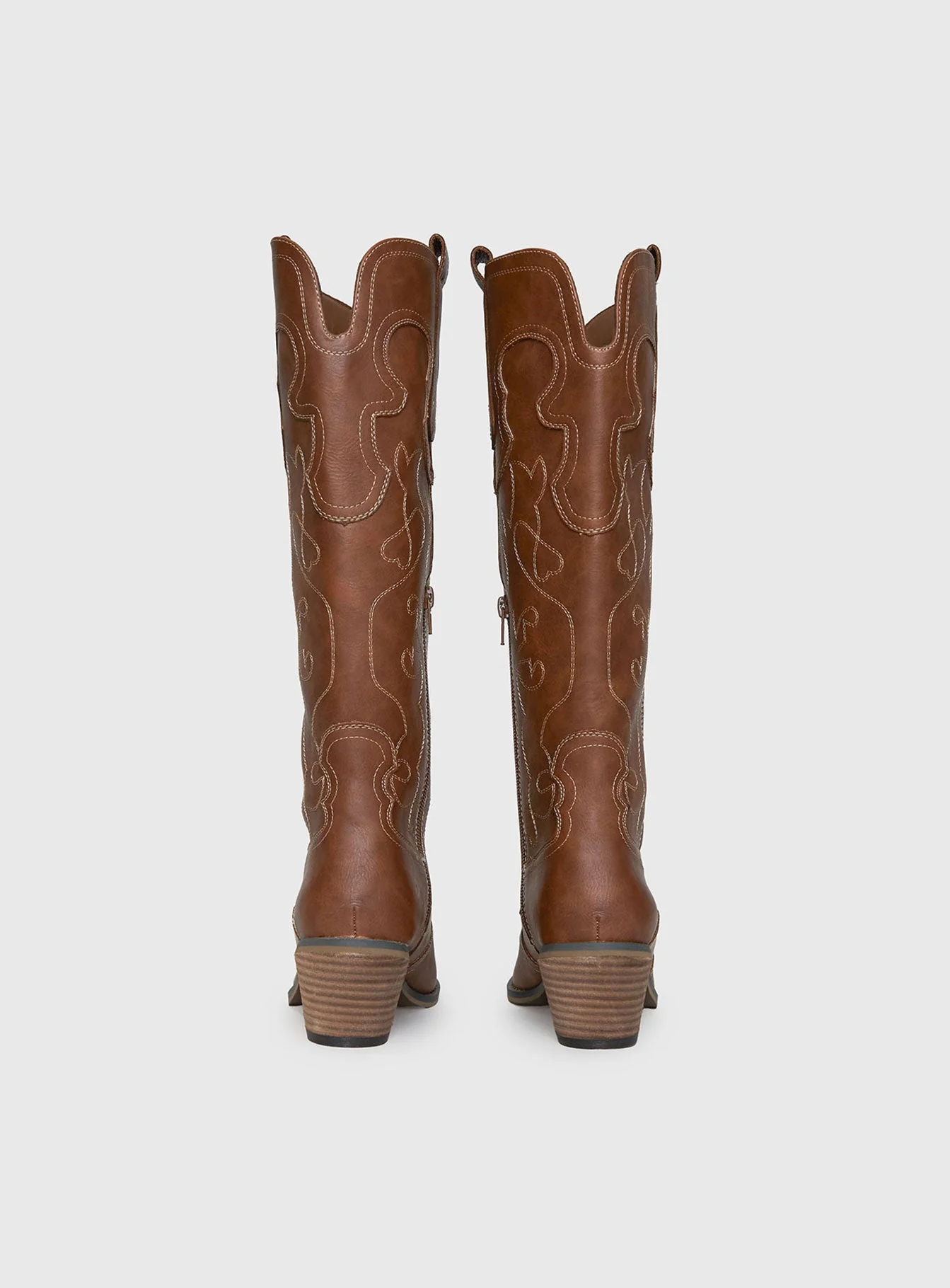 Therapy Malvin Cowboy Boots Tan - Image 4