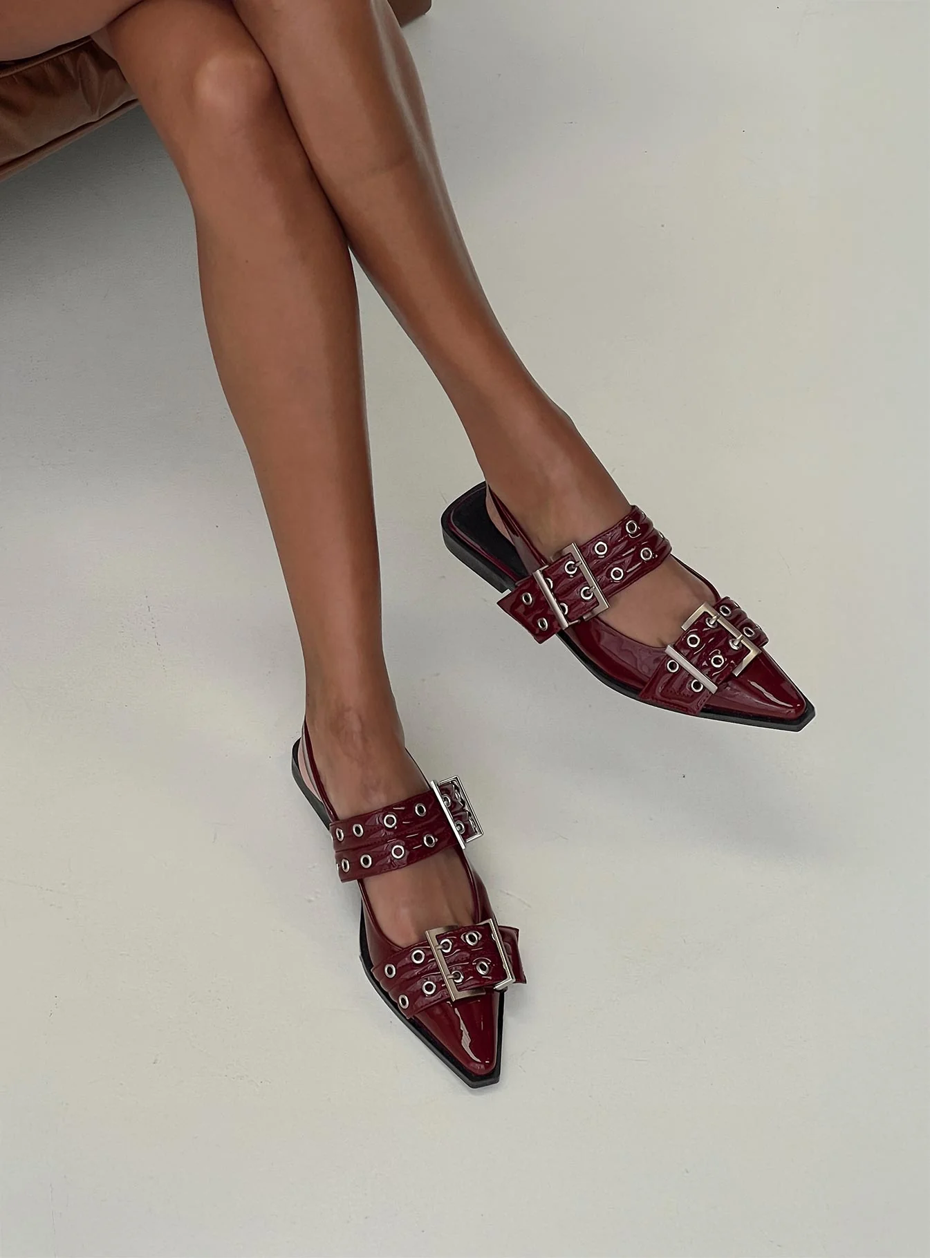 Therapy Matilda Flats Cherry Patent - Image 5
