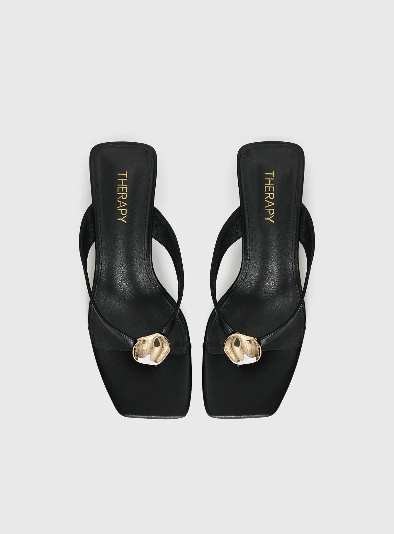 Therapy Slant Heels Black - Image 6