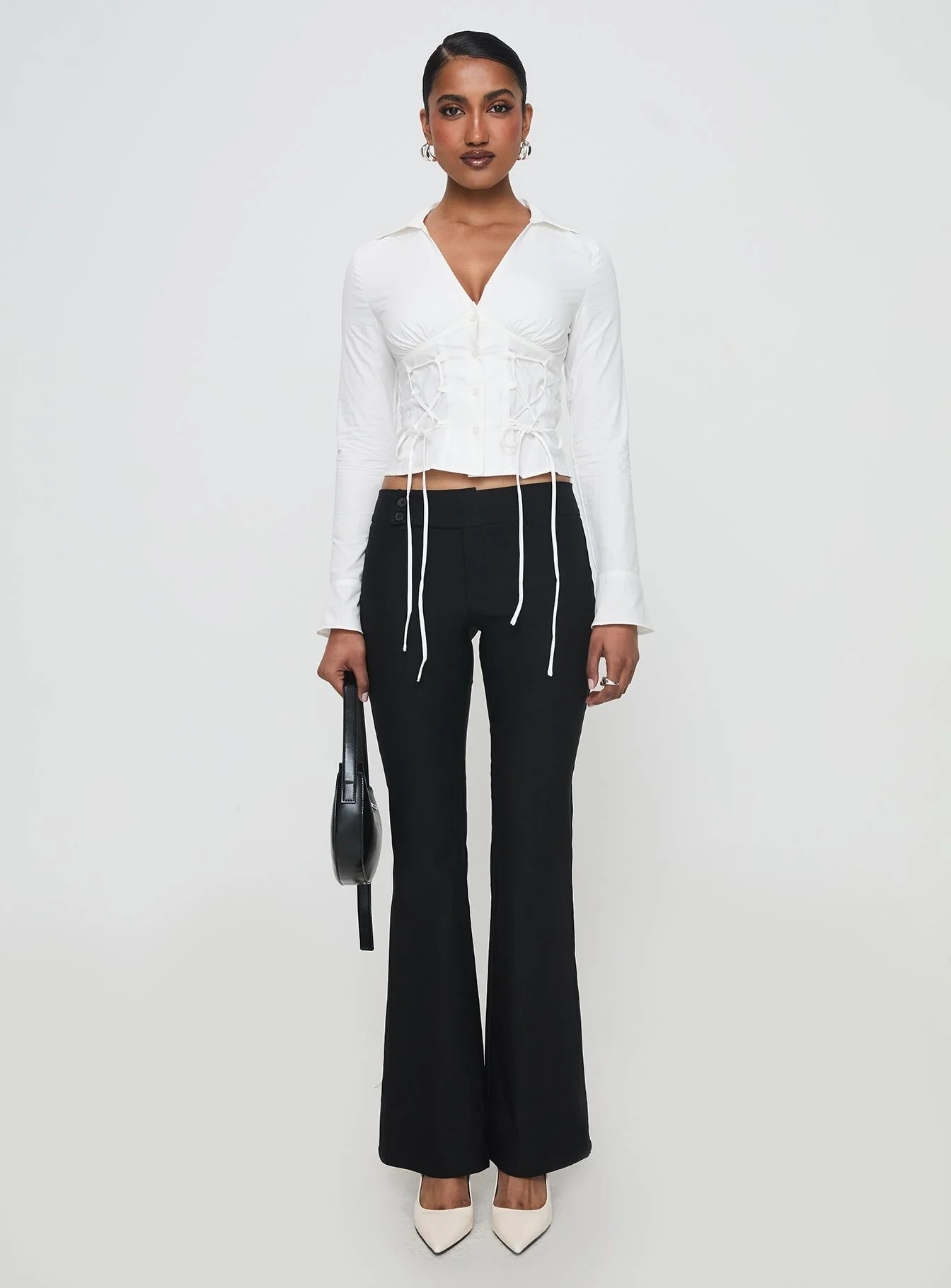 Tied To You Long Sleeve Top White - Image 7