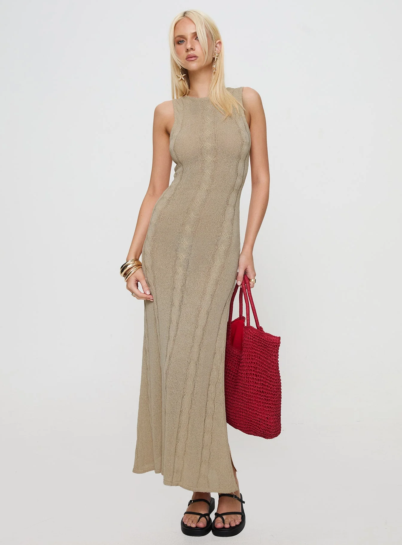 Tijuana Maxi Dress Cream - Image 2