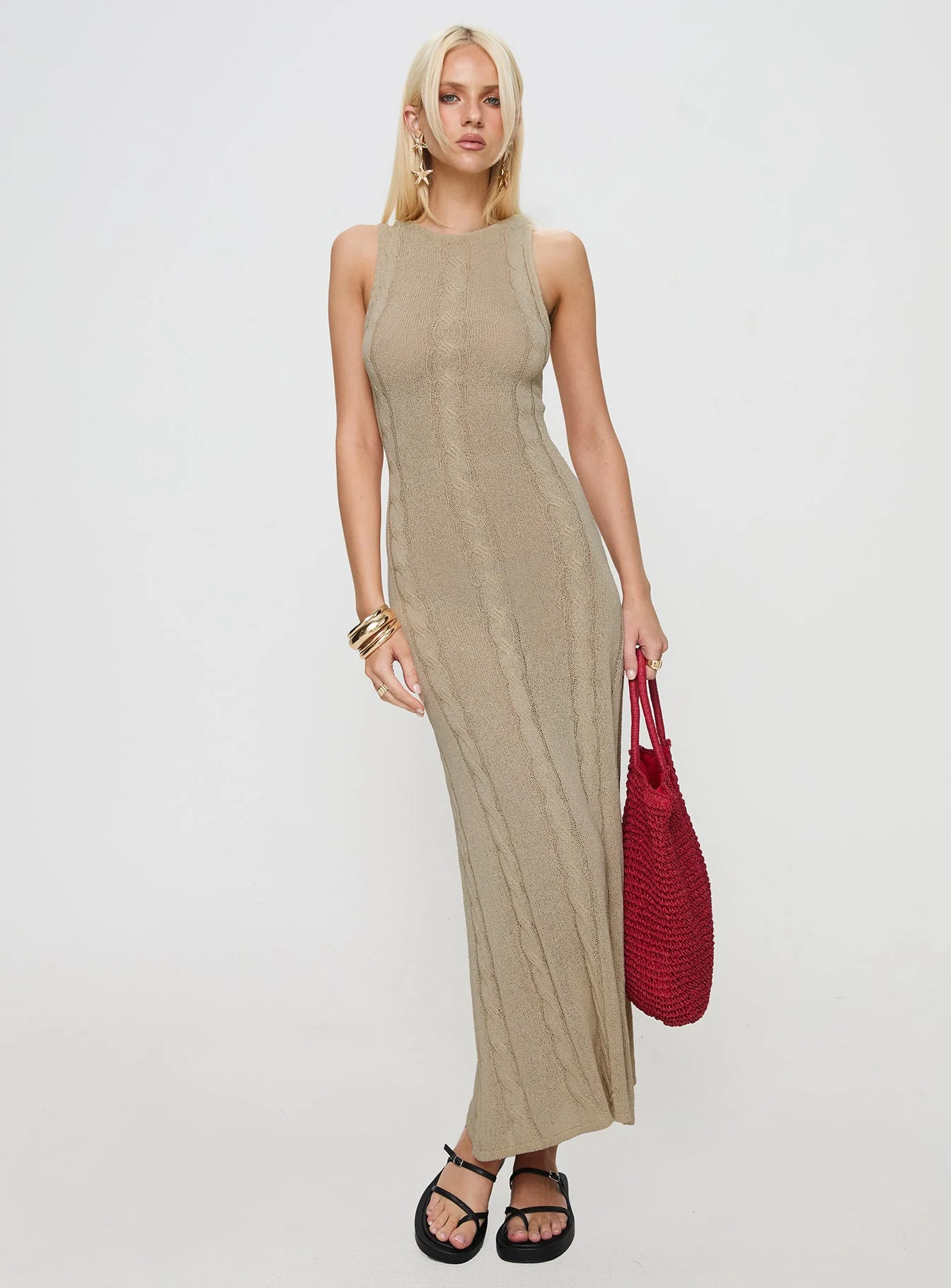 Tijuana Maxi Dress Cream - Image 3