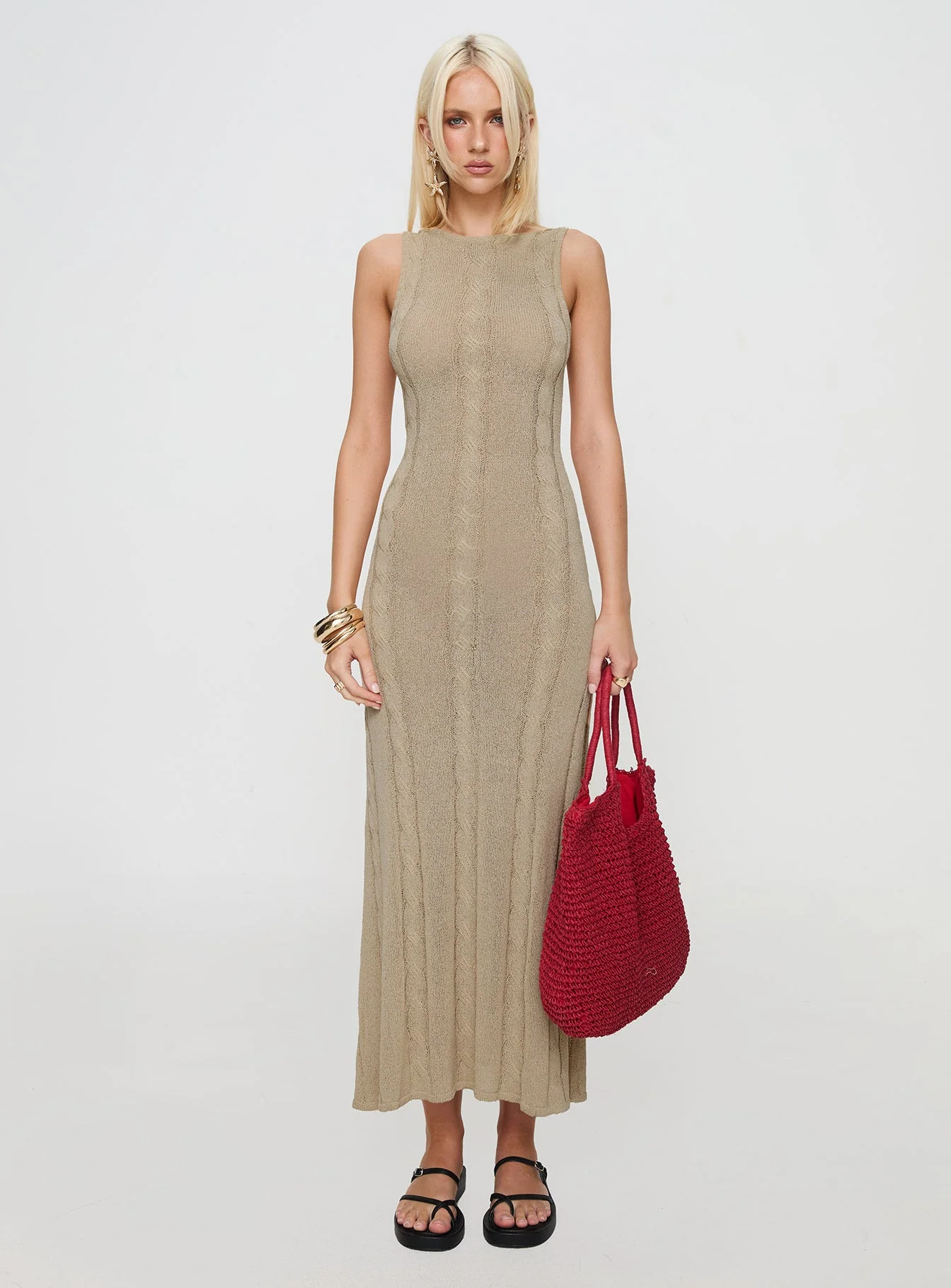 Tijuana Maxi Dress Cream - Image 7