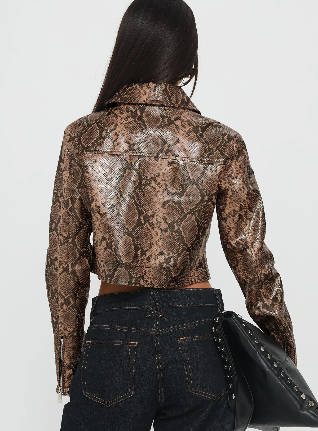 Tindra Cropped Jacket Snake - Image 5
