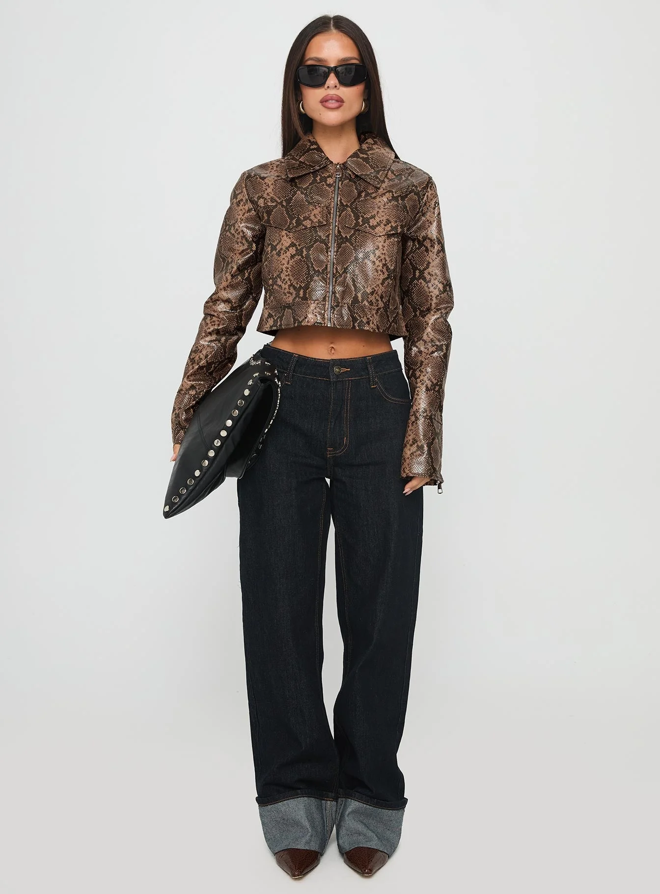 Tindra Cropped Jacket Snake - Image 7