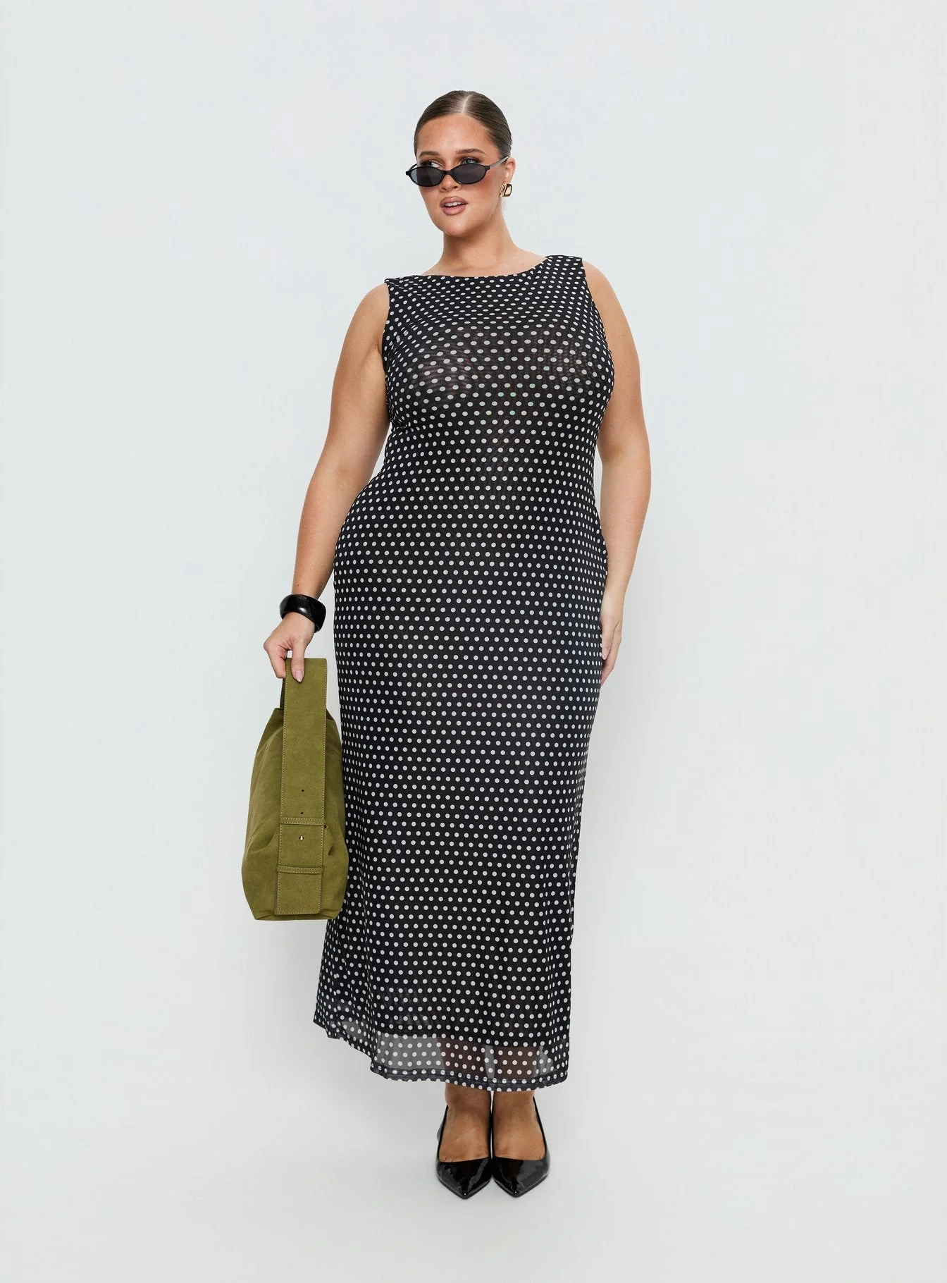 Top Of Mind Maxi Dress Black Curve - Image 2