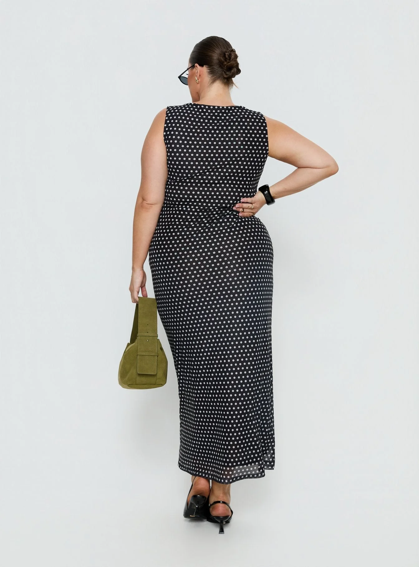 Top Of Mind Maxi Dress Black Curve - Image 5