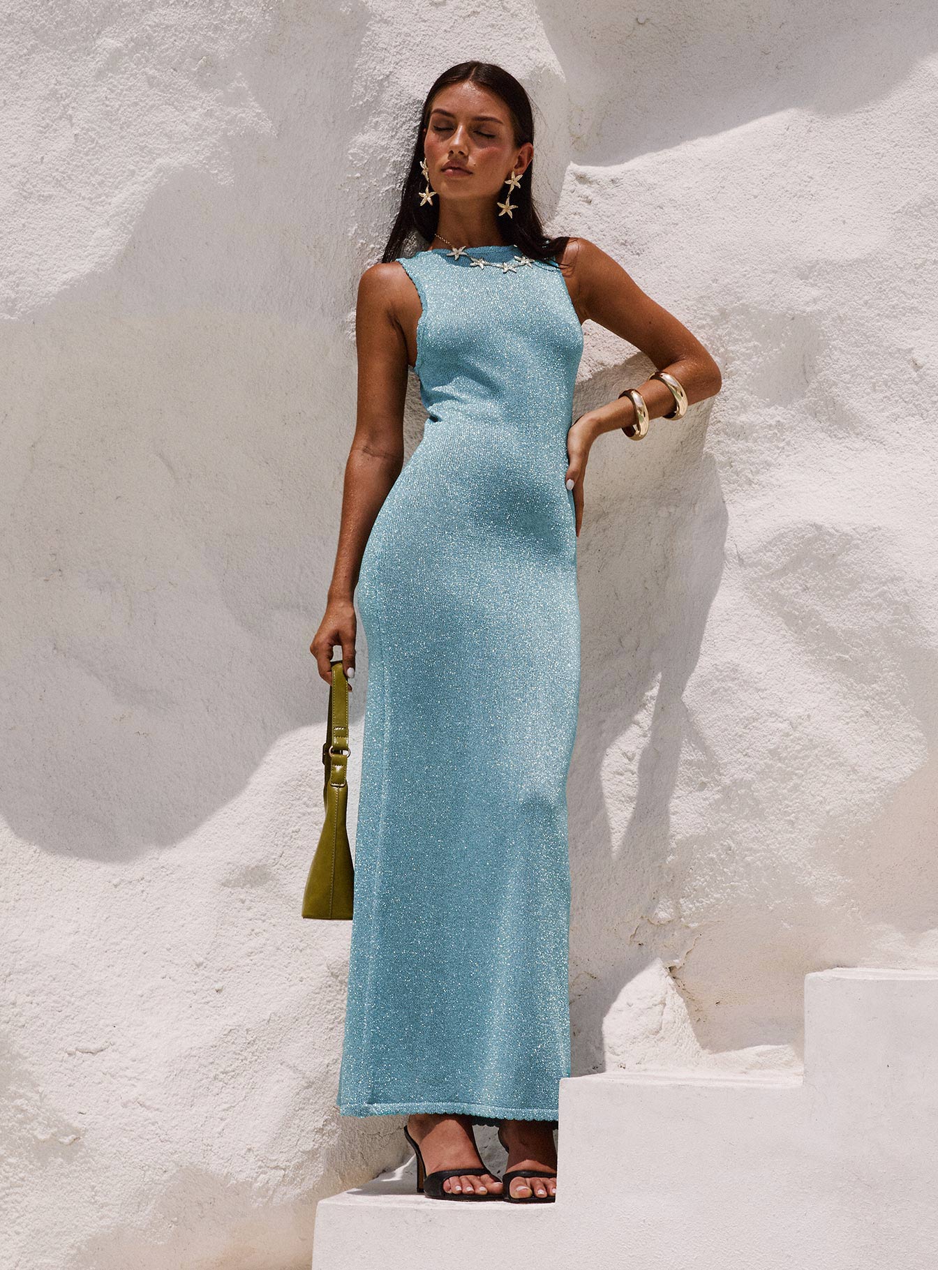 Tourista Maxi Dress Blue - Image 3