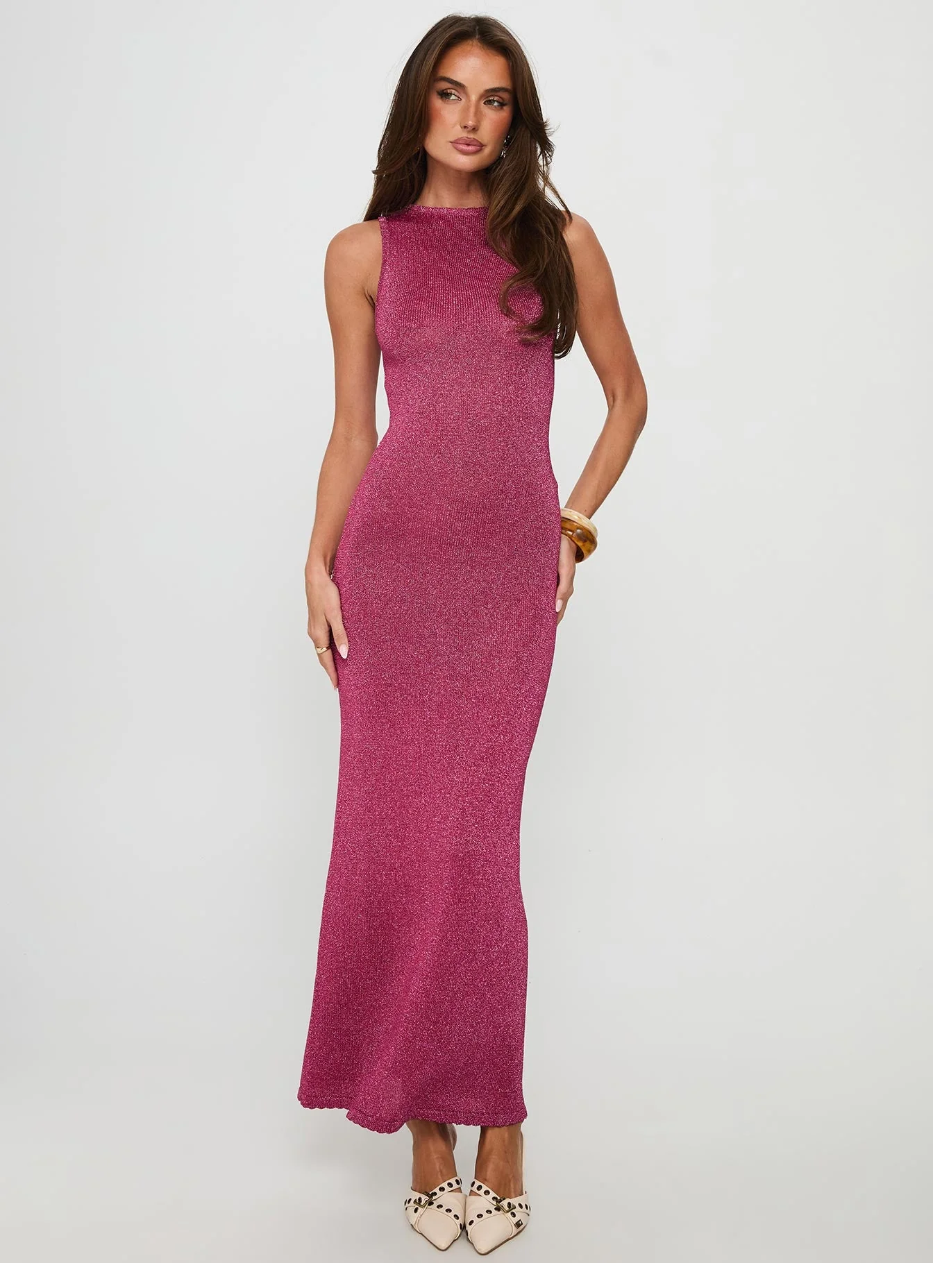 Tourista Maxi Dress Hot Pink - Image 2