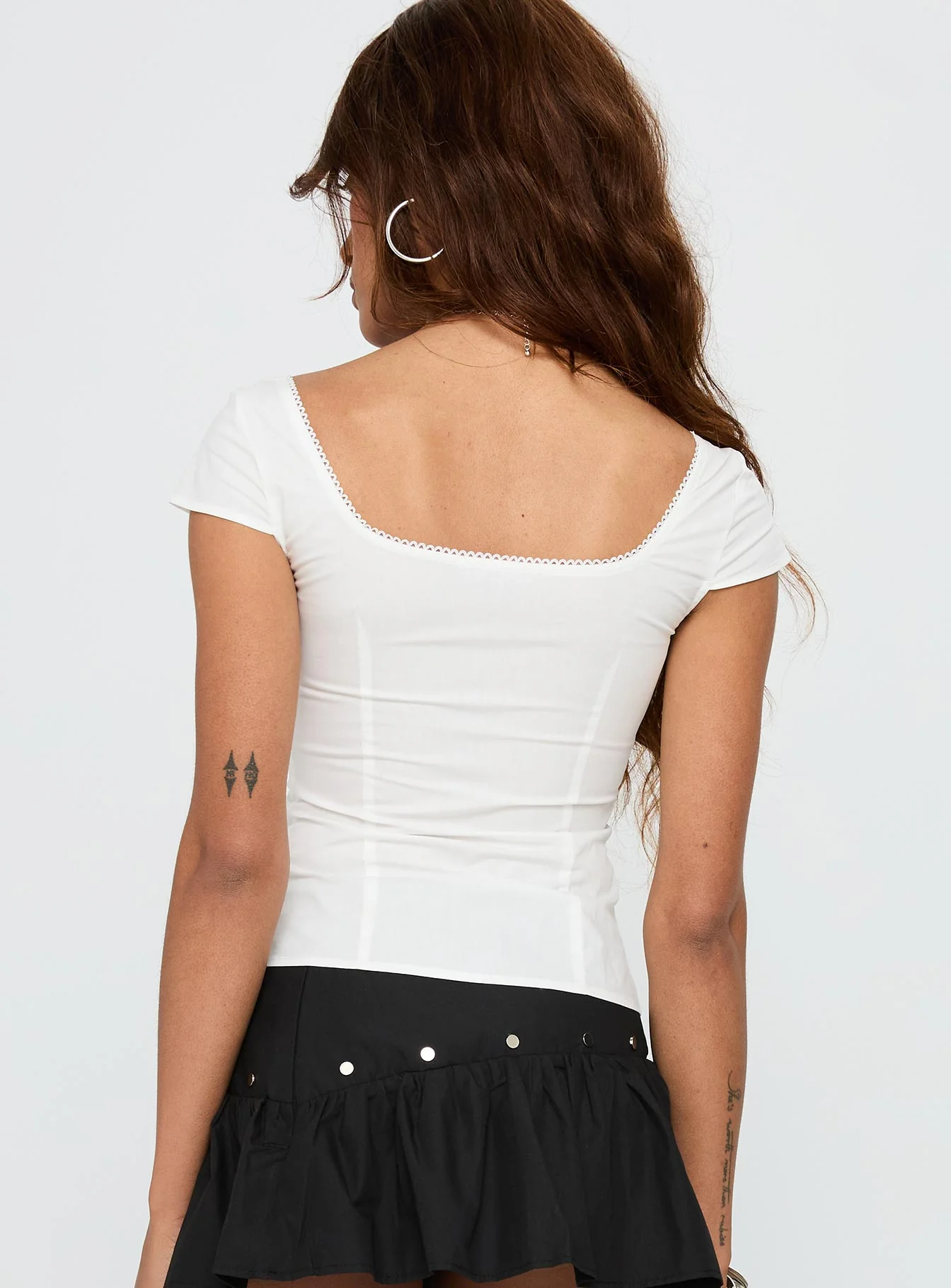 Transcendence Button Up Top White - Image 5