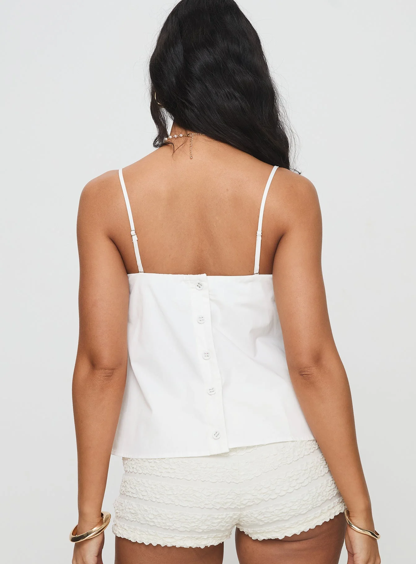 Trapeze Strapless Top White - Image 5