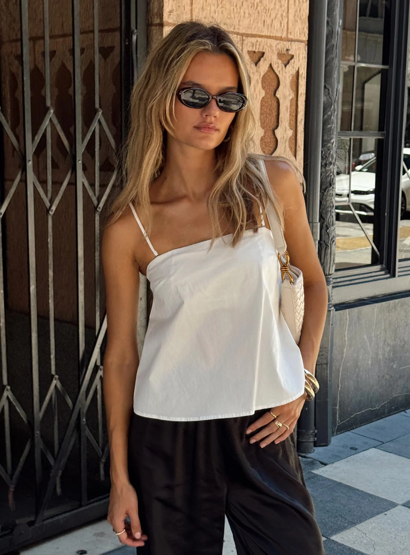 Trapeze Strapless Top White - Image 9