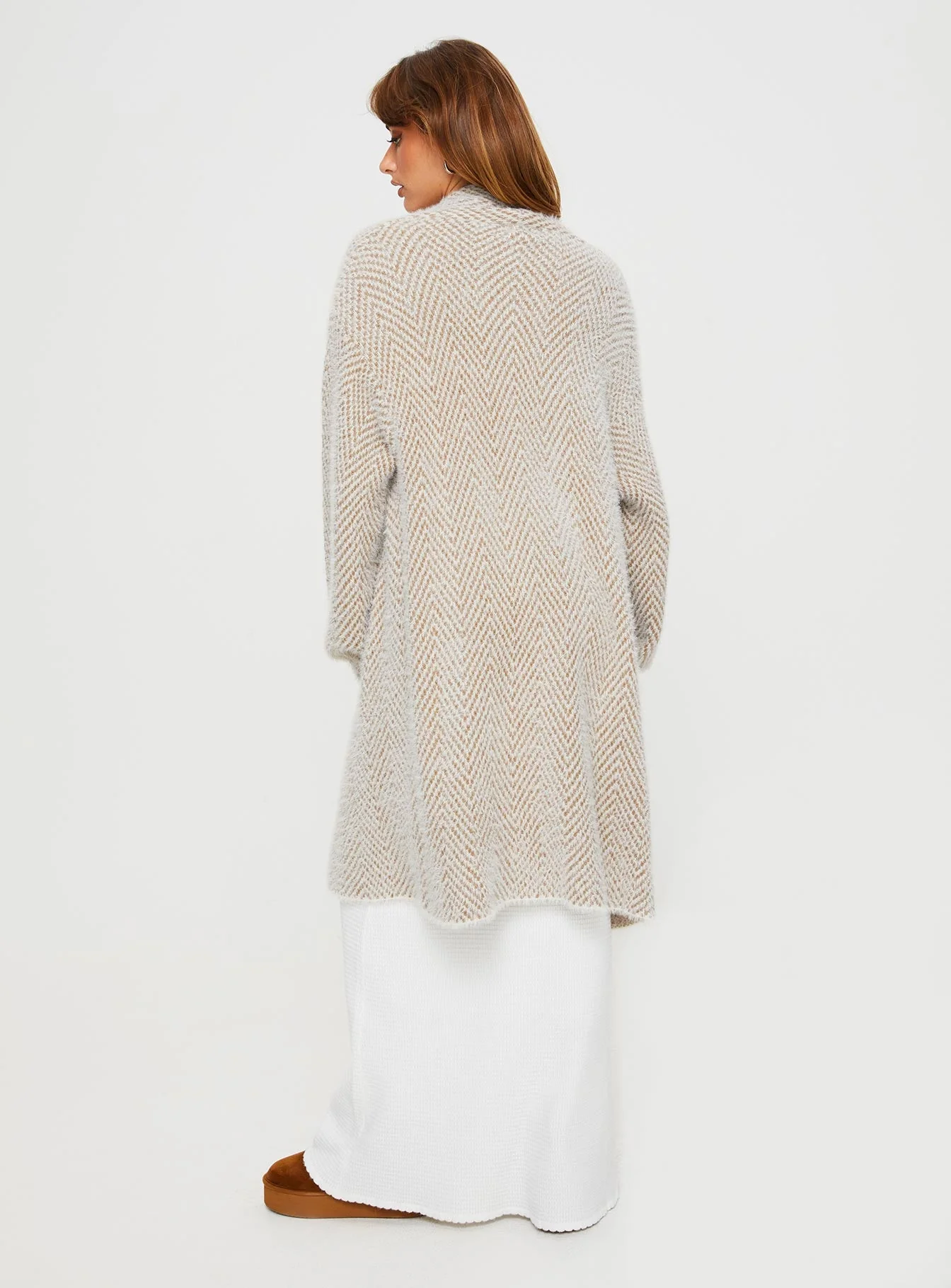 Tremmy Textured Cardigan Natural - Image 5