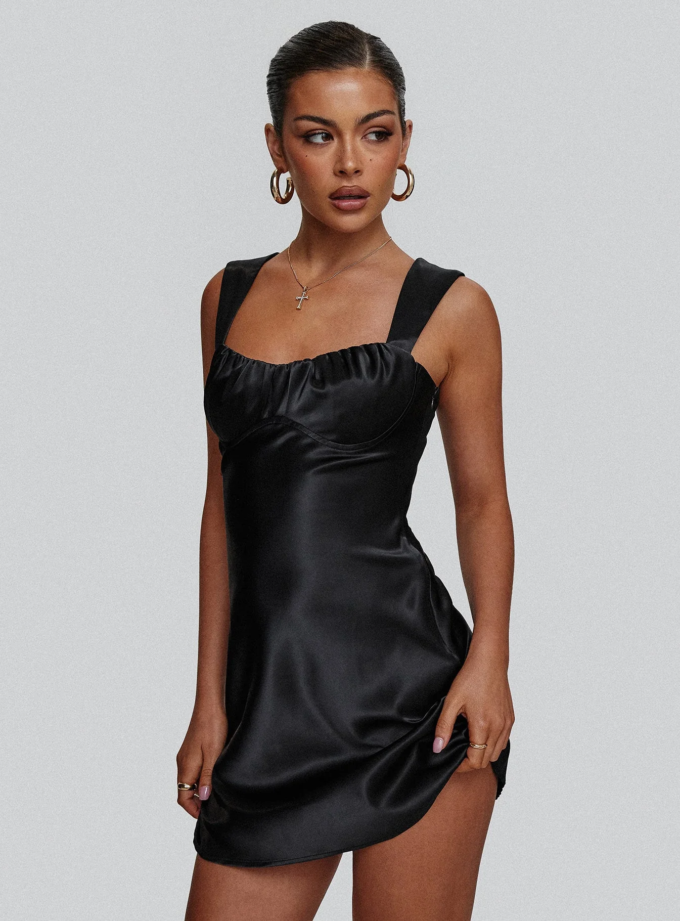 Tremont Mini Dress Black - Image 8