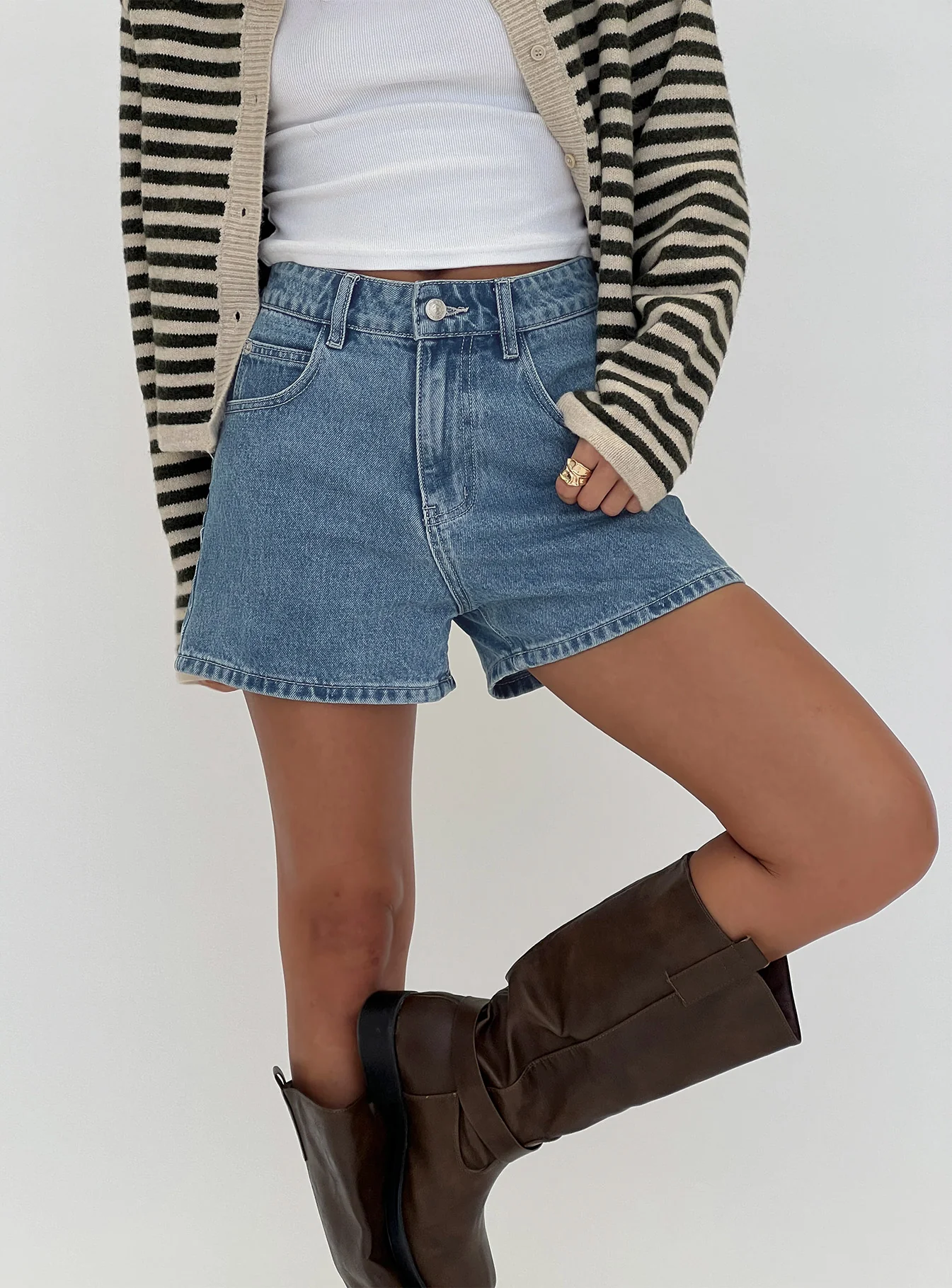 Tropicana Shorts Denim Petite - Image 9