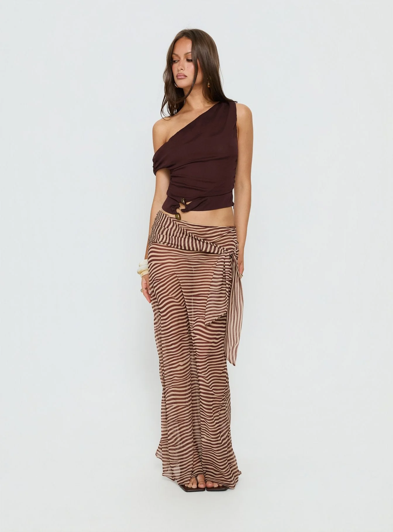 True Spirit Chiffon Maxi Skirt Multi - Image 2
