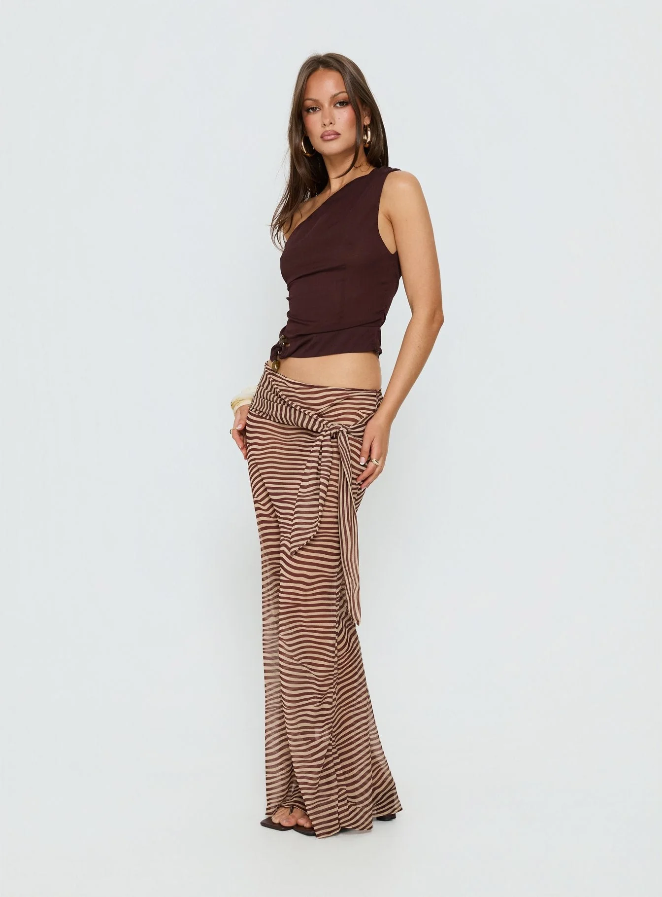 True Spirit Chiffon Maxi Skirt Multi - Image 4