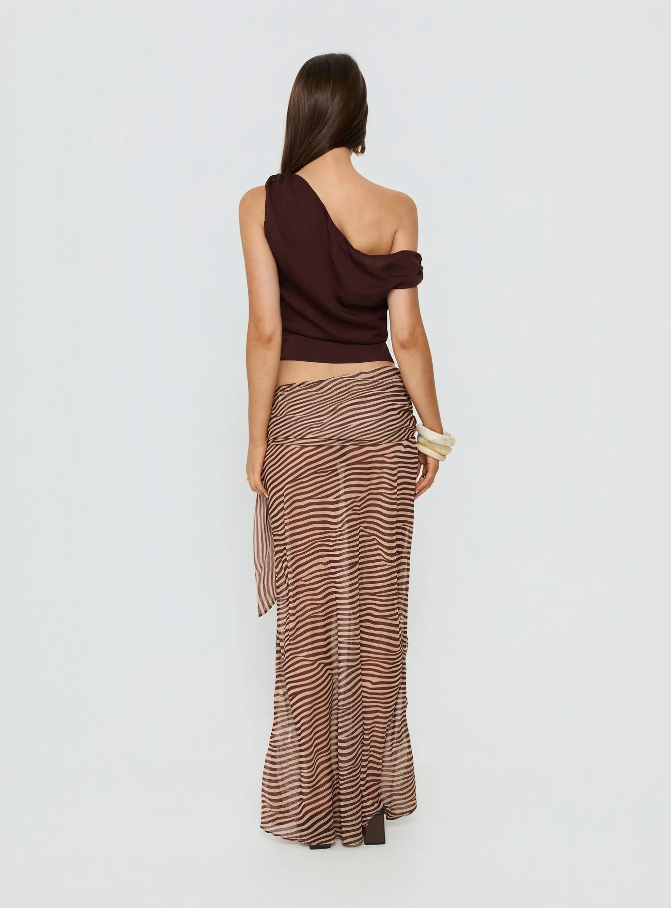 True Spirit Chiffon Maxi Skirt Multi - Image 5