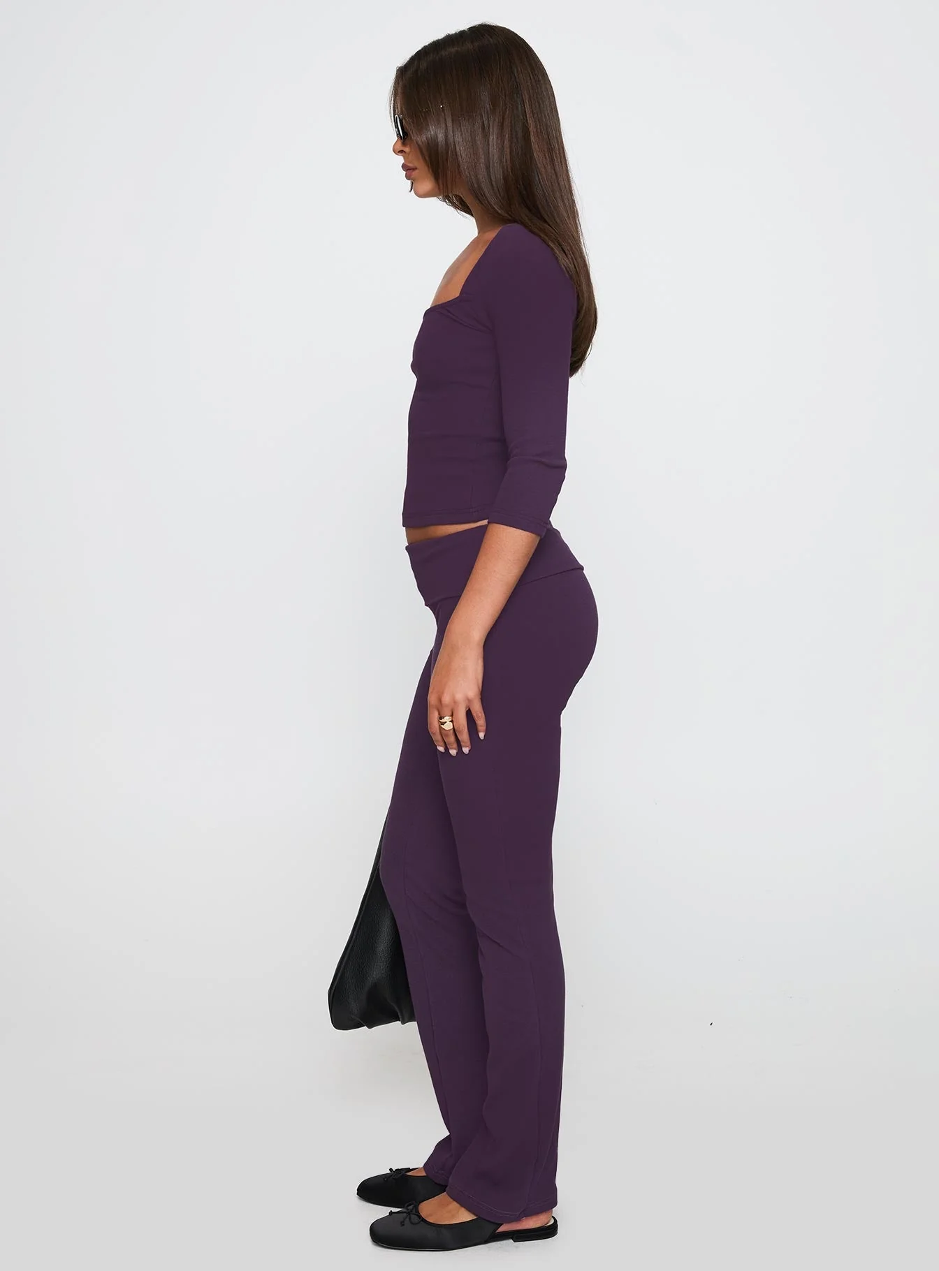 Truth Be Told Straight Leg Pant Purple - Image 4