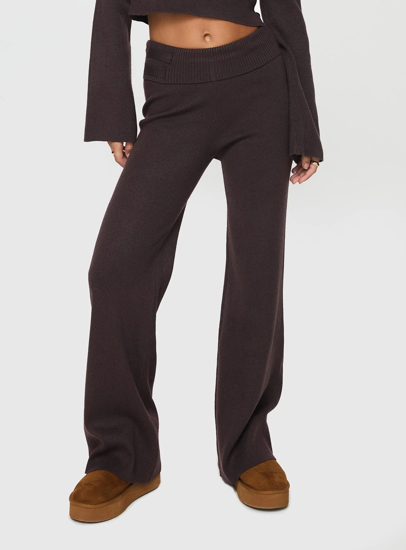 Try Me Knit Pants Chocolate - Image 6