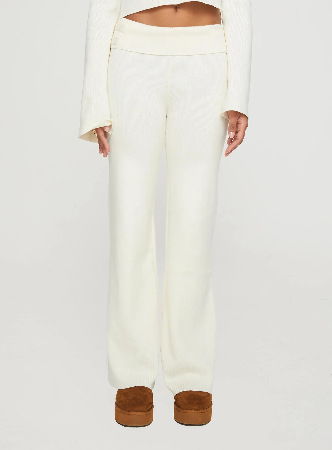 Try Me Knit Pants Cream - Image 2