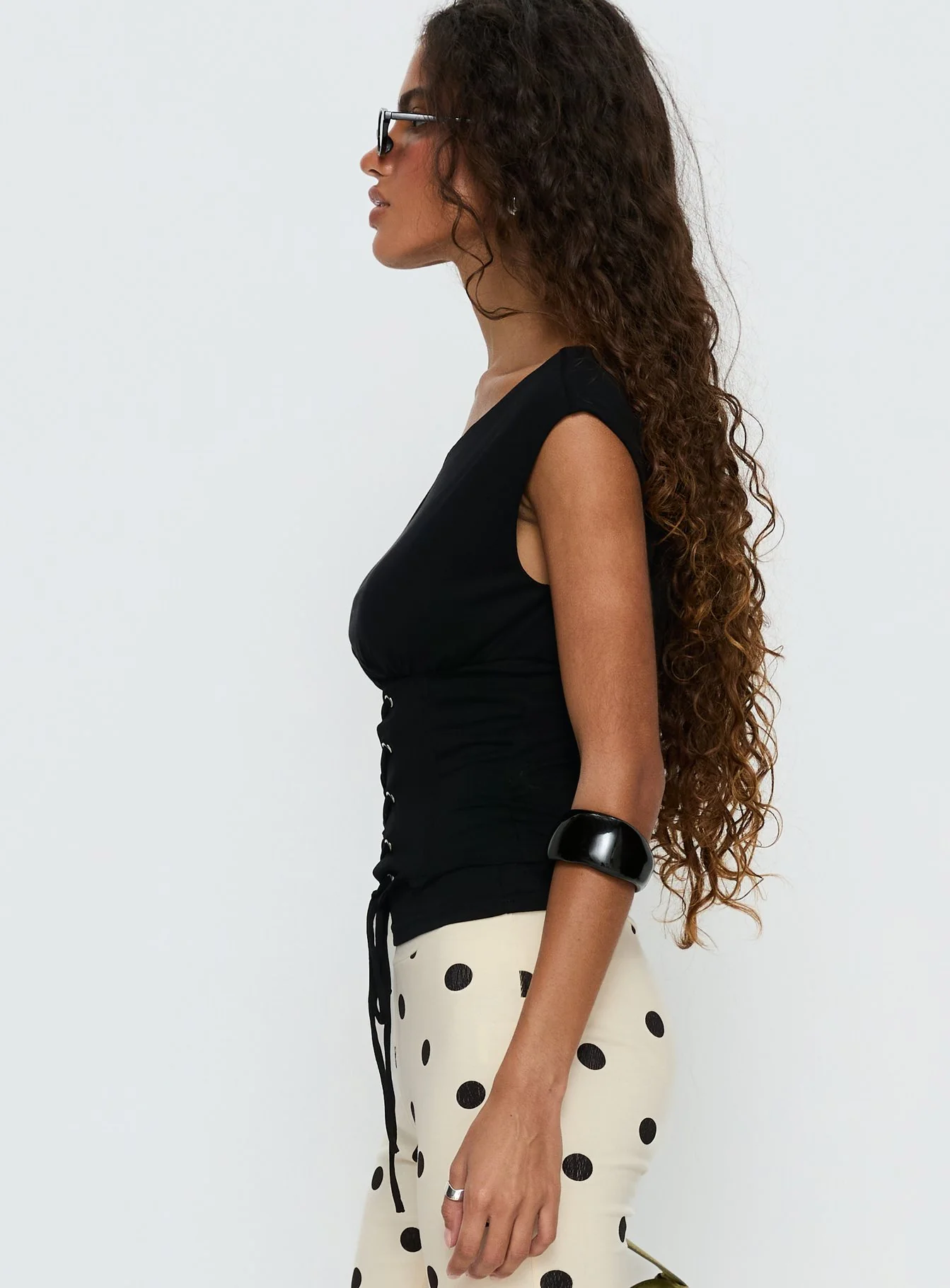 Unbothered Corset Top Black - Image 4