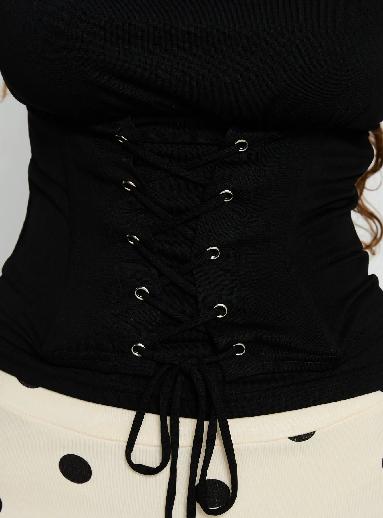 Unbothered Corset Top Black - Image 6