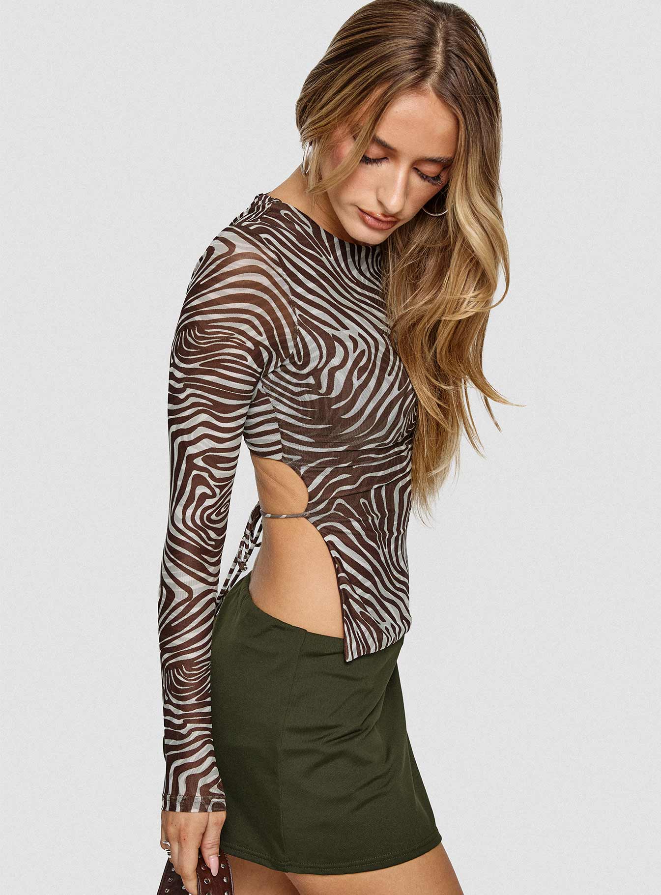 Uzo Long Sleeve Top Zebra - Image 8