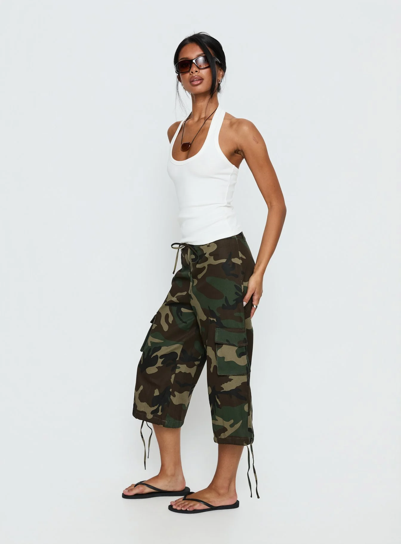 Vancer Longline Cargo Shorts Camo - Image 4