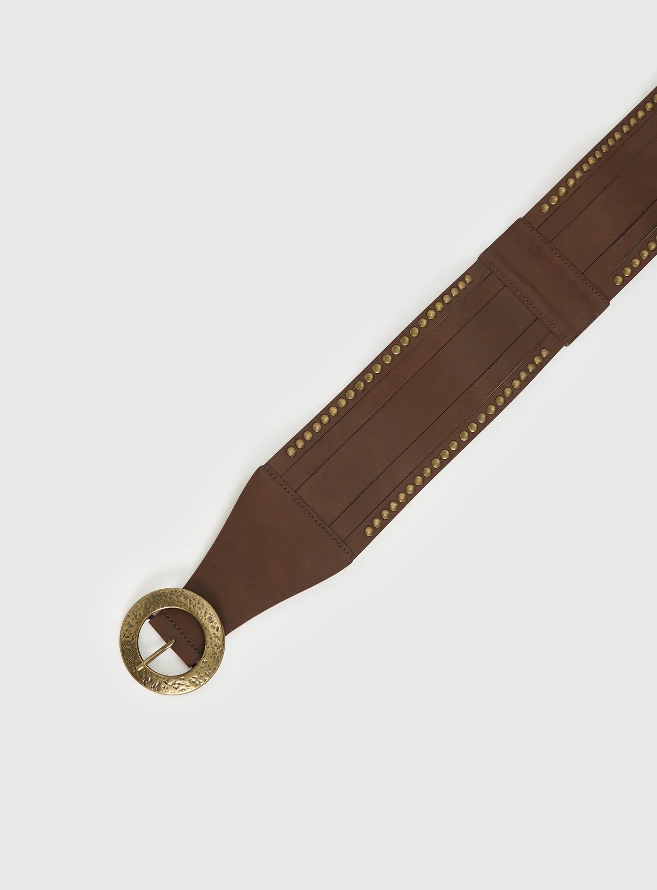 Vanish Faux Leather Belt Brown - Image 2