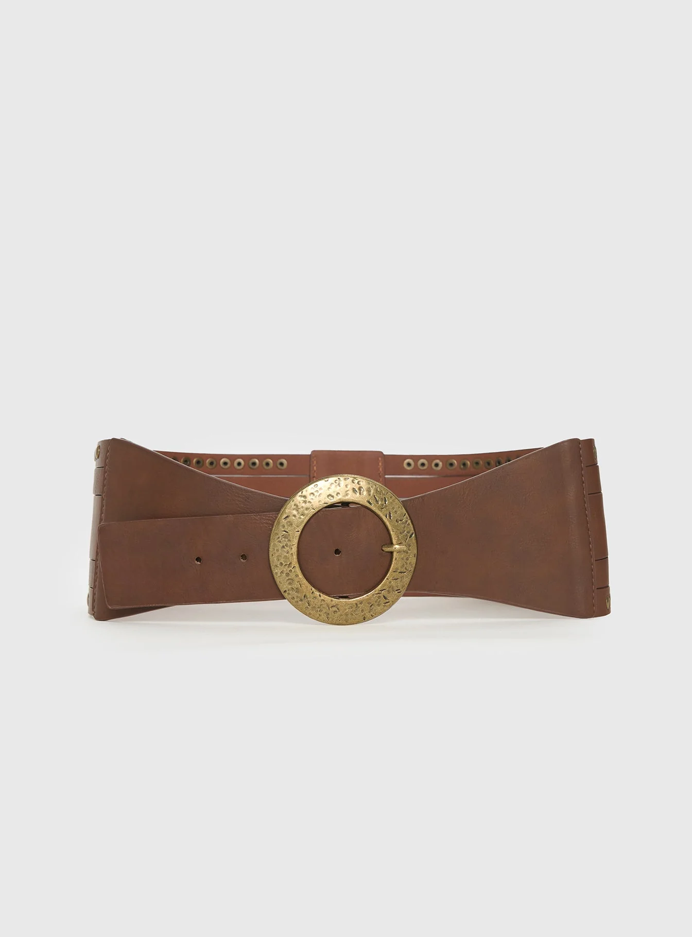Vanish Faux Leather Belt Brown - Image 3