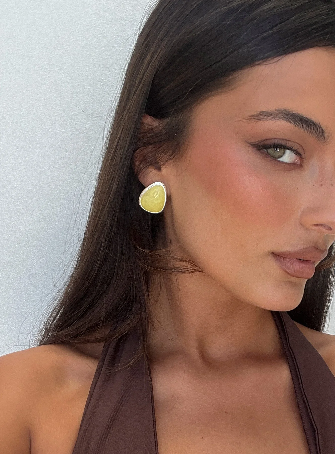 Vanita Earrings Silver / Yellow - Image 5