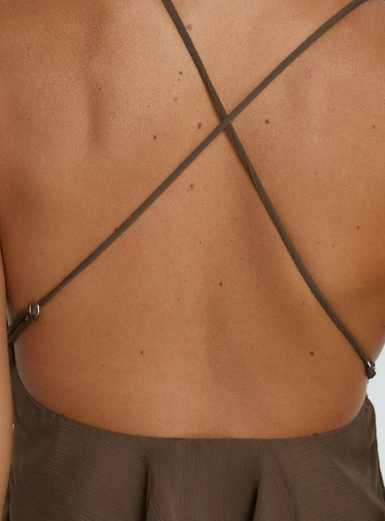 Vinton Button Detail Cami Top Mocha - Image 7