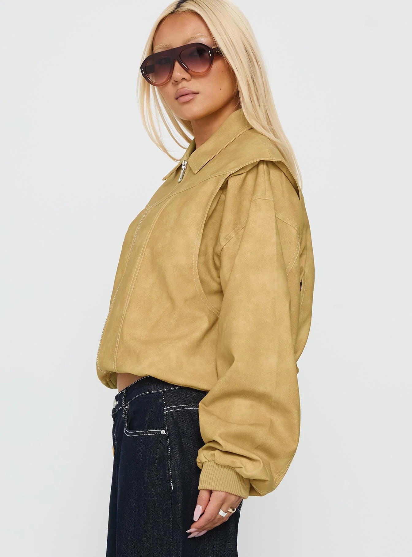 Vista Bomber Jacket Mustard - Image 4