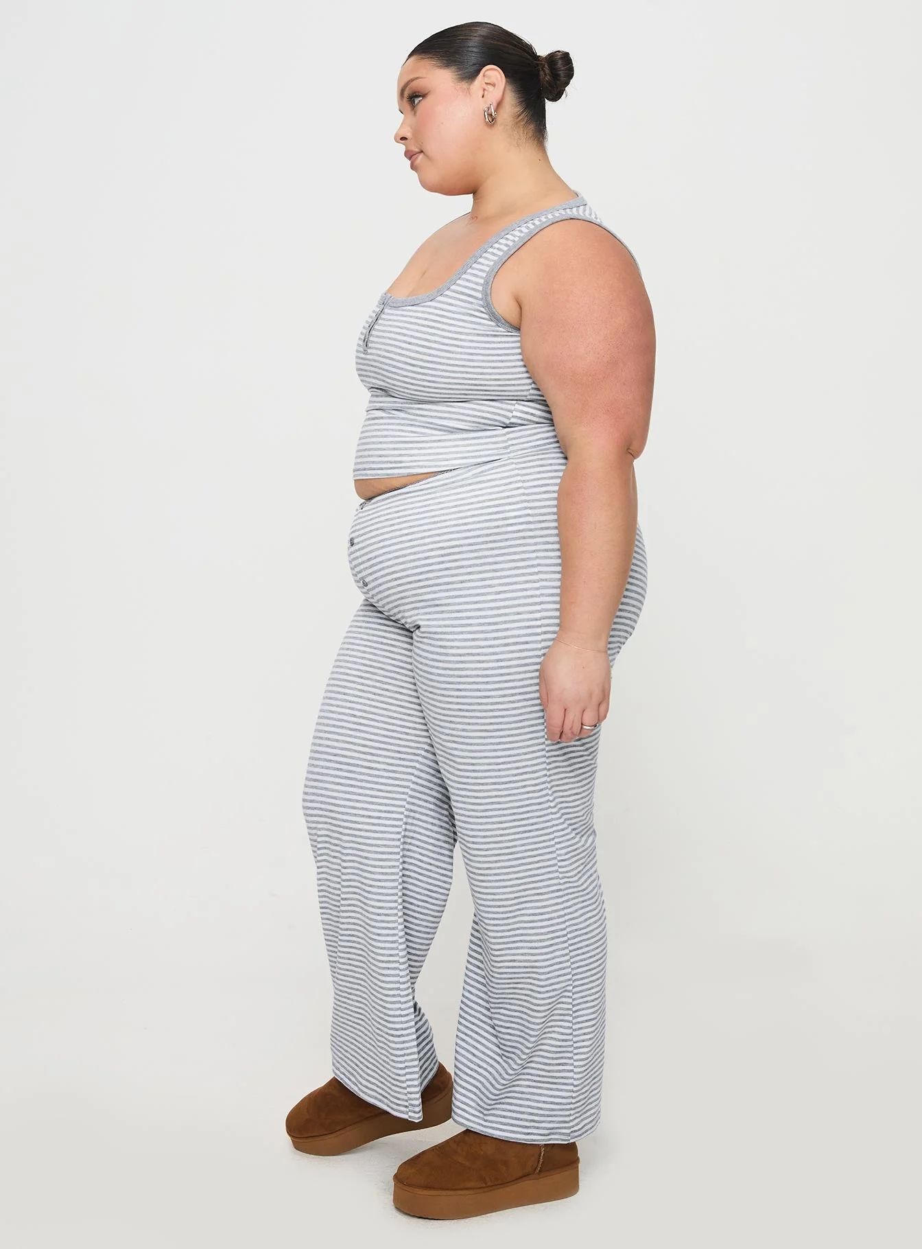 Waffles Stripe Sleep Set Multi Curve - Image 4