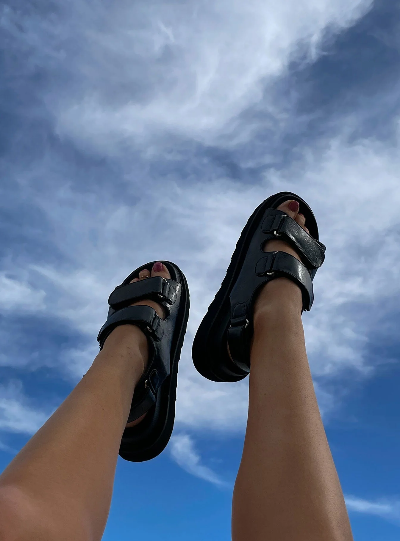 Rue Chunky Sandals Black - Image 17