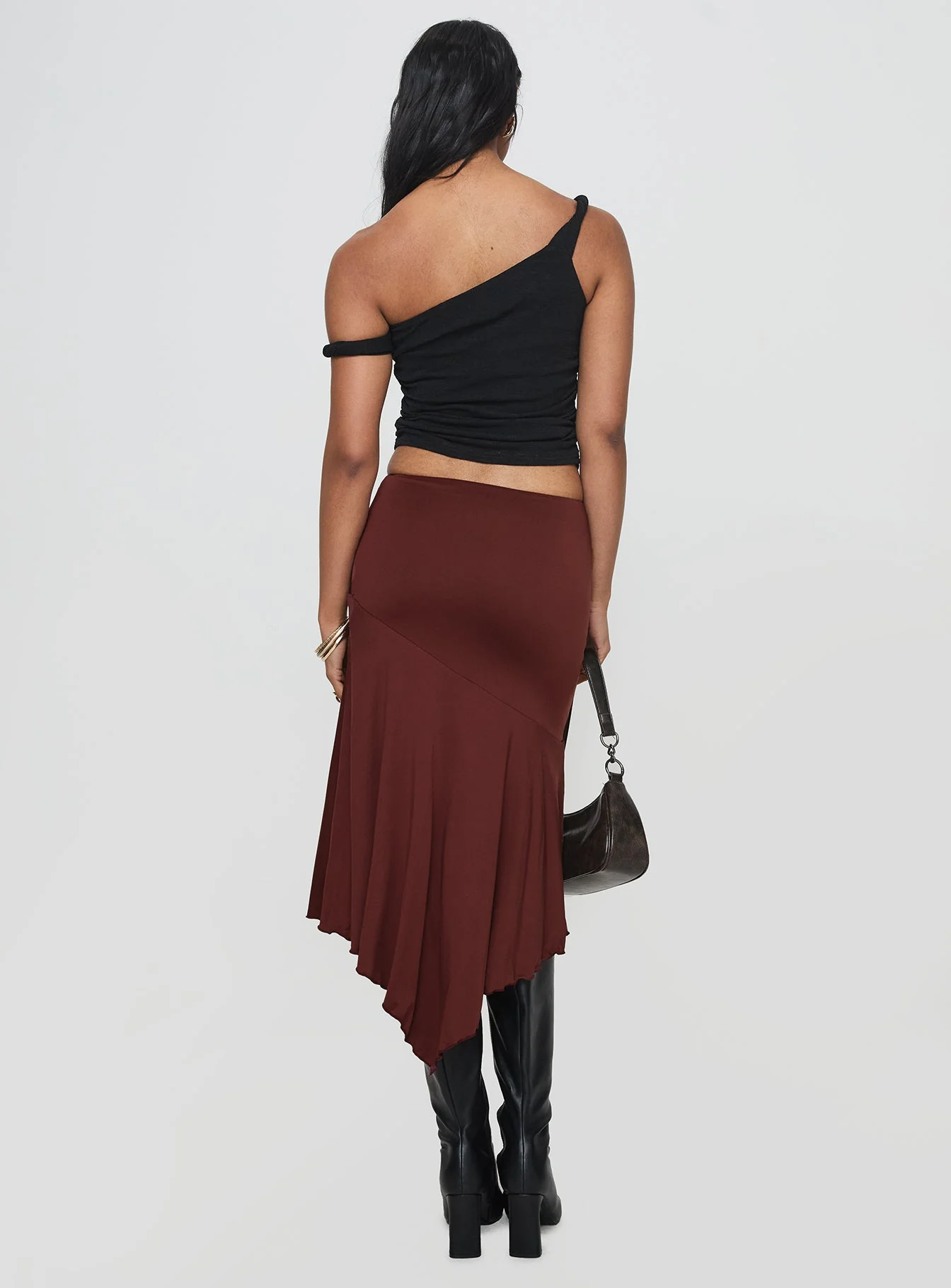 Way We Were Maxi Skirt Chocolate - Image 5
