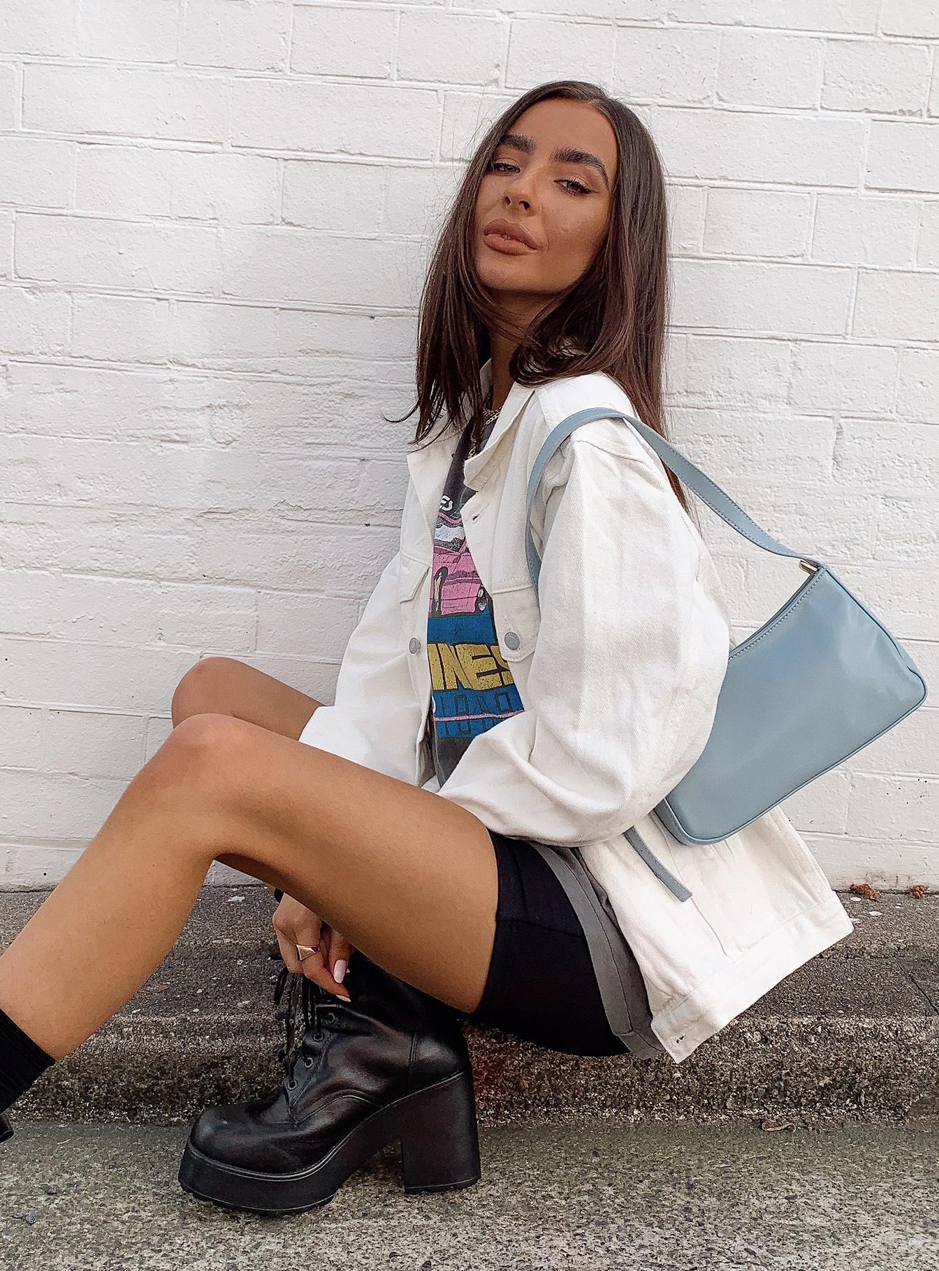 Western Denim Jacket White - Image 7