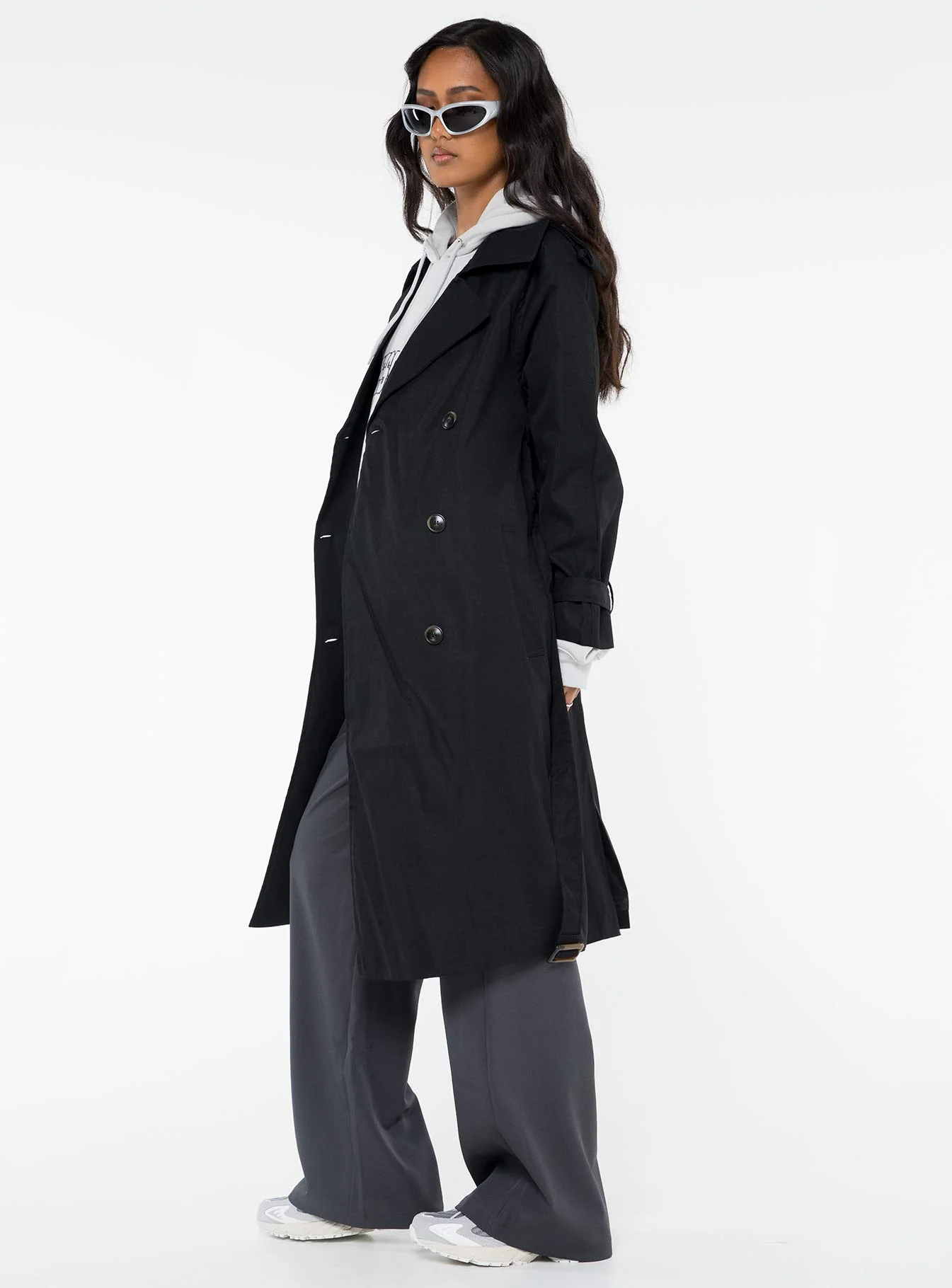Westwind Trench Coat Black - Image 4