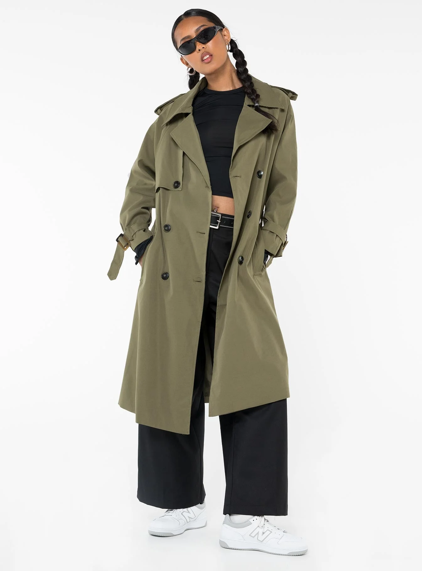 Westwind Trench Coat Green - Image 2