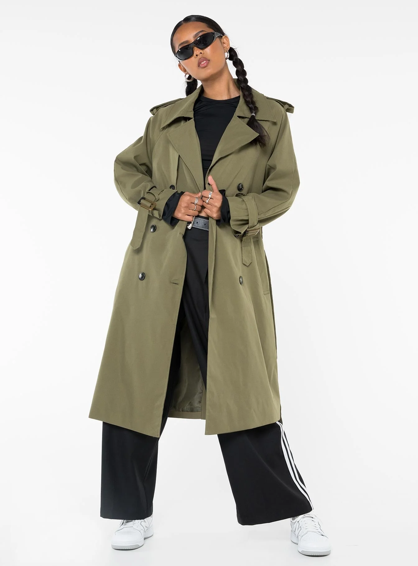 Westwind Trench Coat Green - Image 3