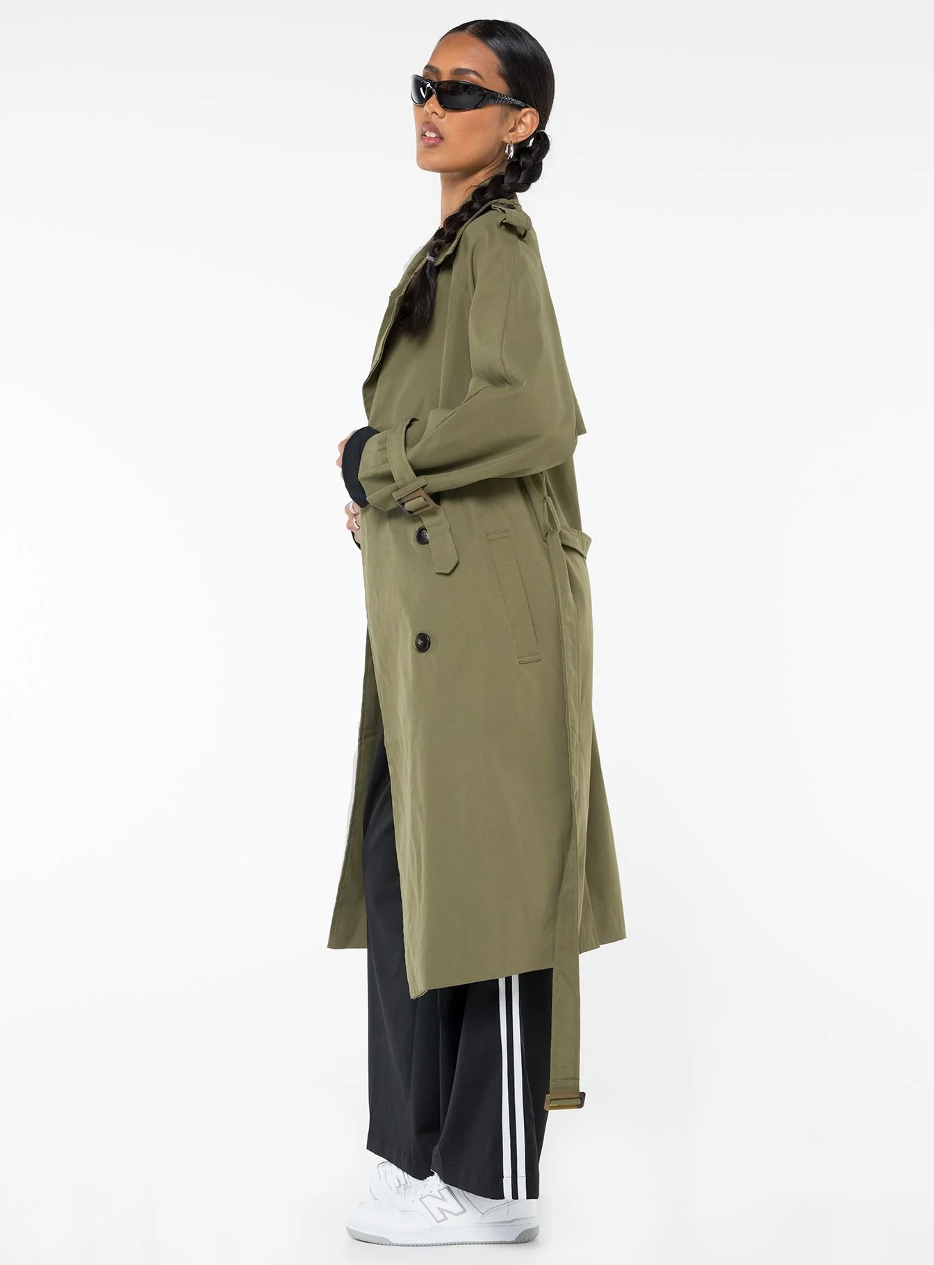 Westwind Trench Coat Green - Image 4